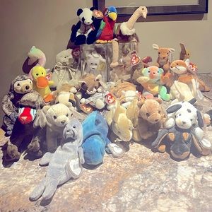 10 FOR $15 !! TY 90s BEANIE BABIES !!